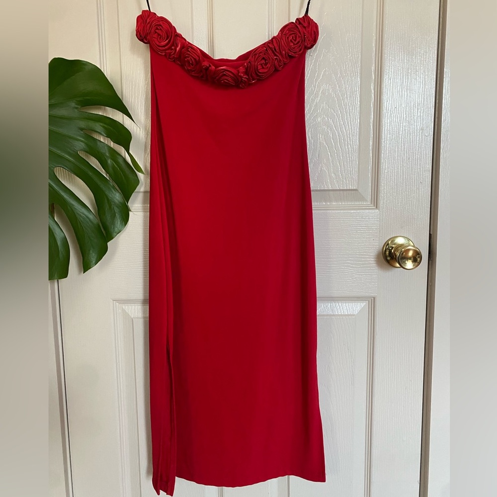 Simple and Striking Red Era Dress or Prom dress in the color of the year - RED